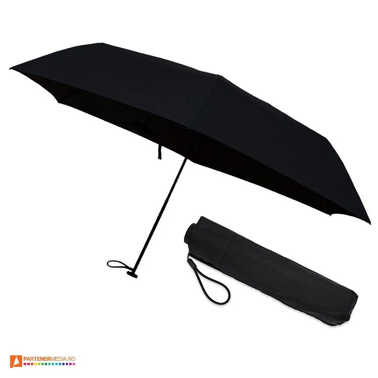 Umbrele promotionale manuale mici, cu diametrul de 90 cm si husa inclusa umbrele promotionale pliabile cu husa inclusa r07922