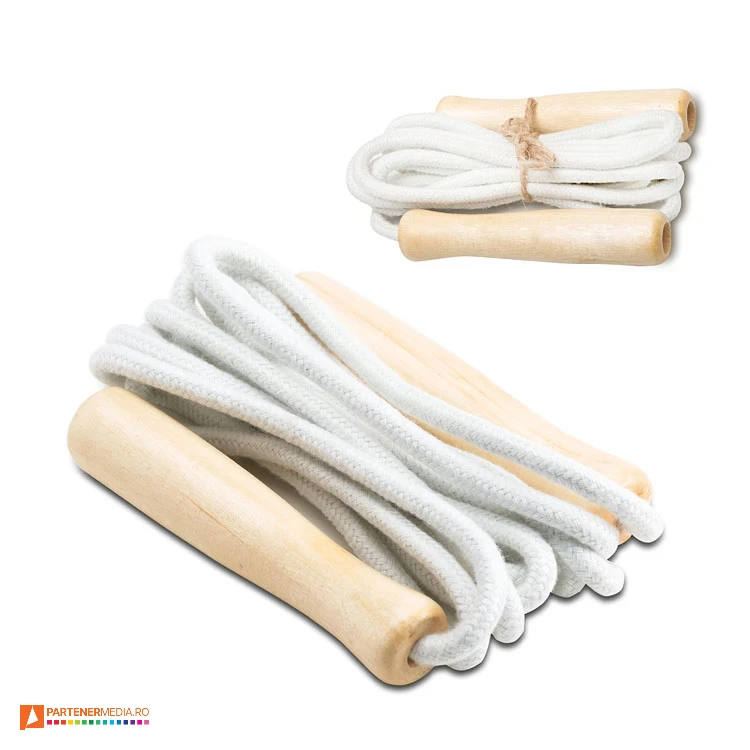 corzi fitness cu manere din lemn r07987 poza 1