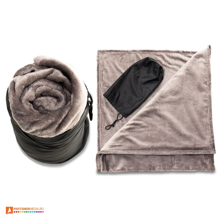 Paturi pufoase din poliester de 150 x 130 cm paturi promotionale fleece r08097