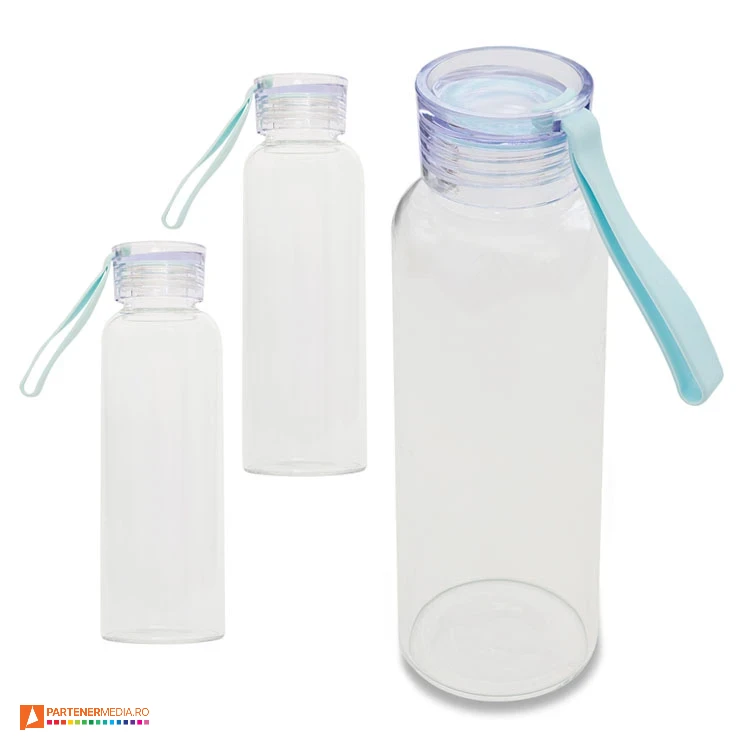 sticle de baut promotionale de 500 ml cu banda din silicon r08232