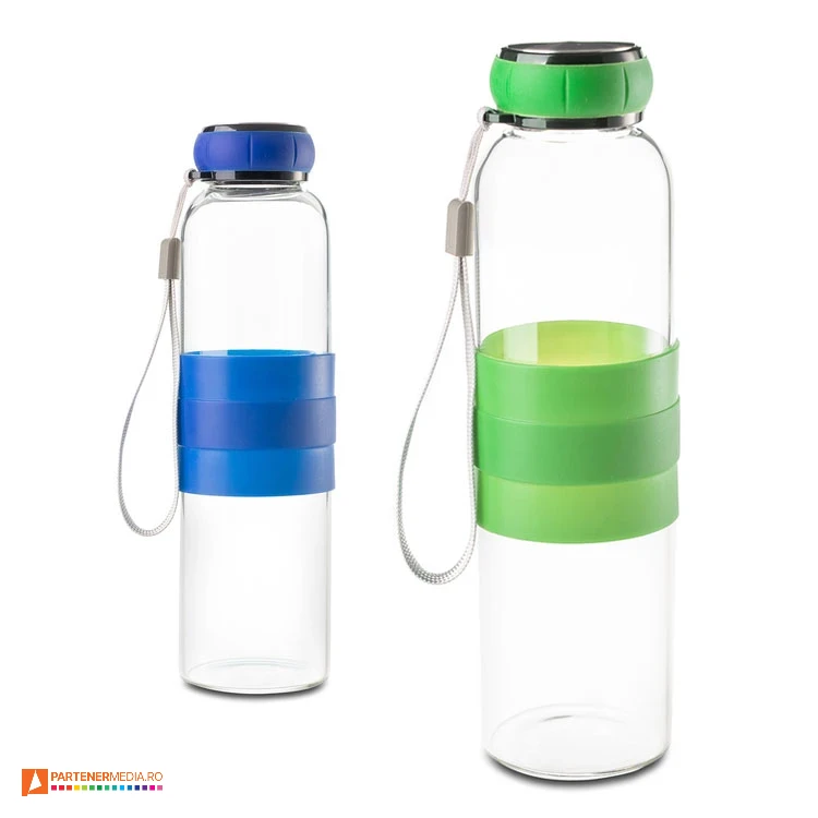 sticle promotionale de 550 ml cu manson din silicon r08262