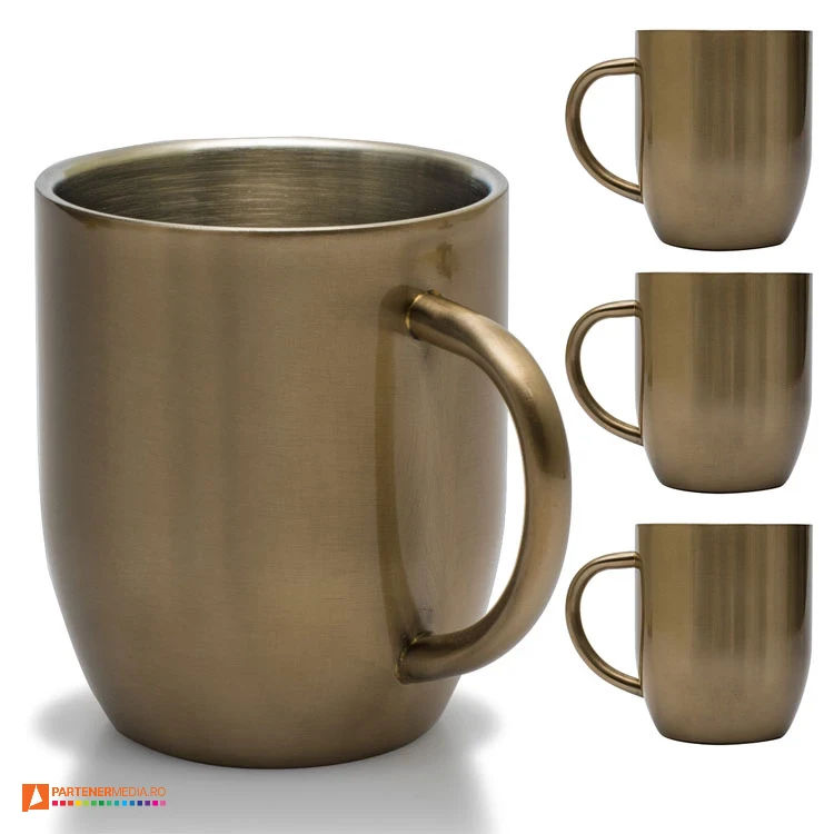 cani metalice de 350 ml cu design modern r08342