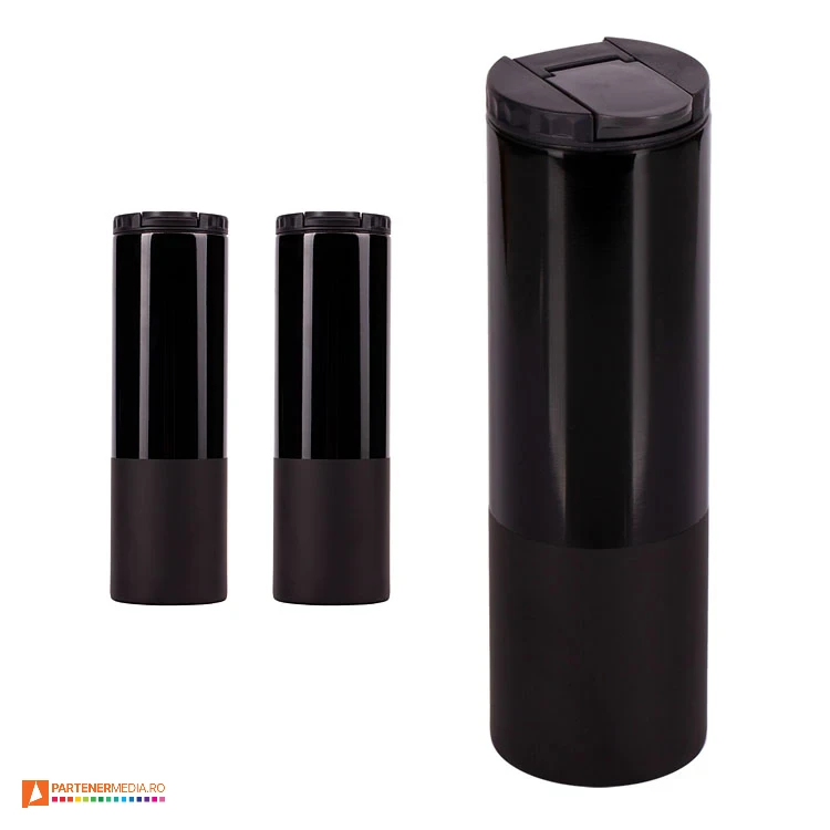 sticle termoizolante negre promotionale de 450 ml r08402 sticle termoizolante negre promotionale de 450 ml r08402 poza 1