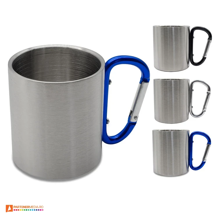 cani metalice argintii cu carabina colorata r08464