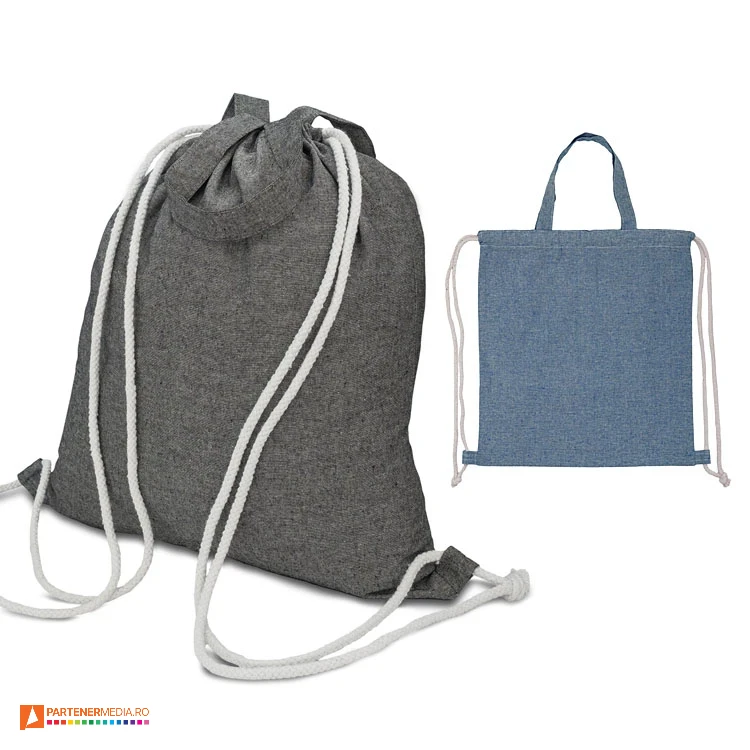 rucsacuri promotionale drawstring cu manere tip sacosa r08574