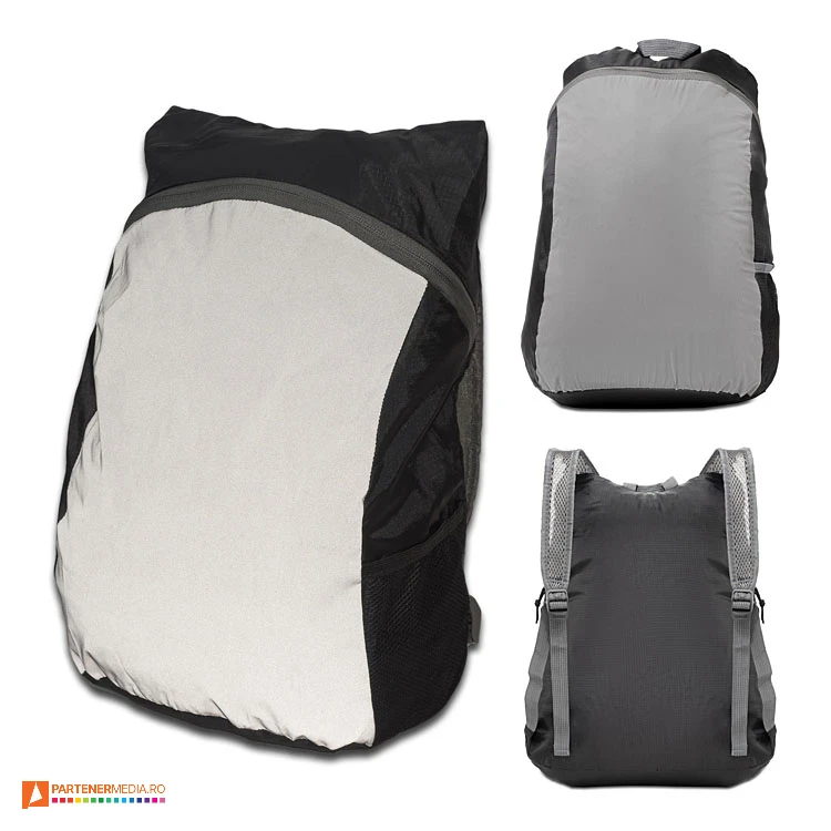 rucsacuri promotionale din poliester cu panou reflectorizant r08706