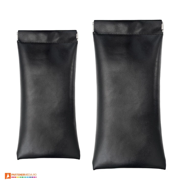 tocuri de ochelari din imitatie de piele neagra r08709 poza 1