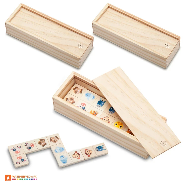 jocuri promotionale de tip domino cu piese din lemn r08839 jocuri promotionale de tip domino cu piese din lemn r08839 poza 1