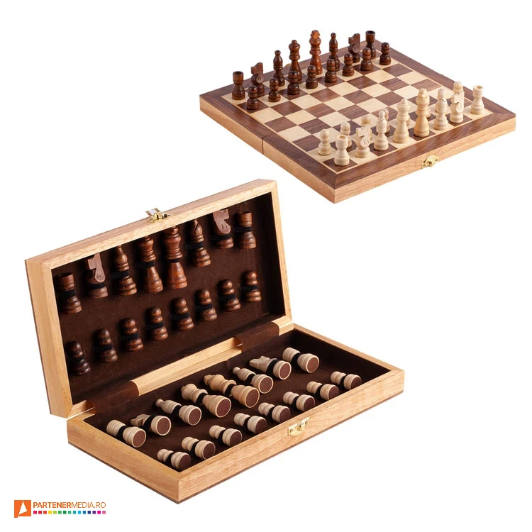 jocuri promotionale de sah cu piese din lemn r08854 jocuri promotionale de sah cu piese din lemn r08854 poza 1