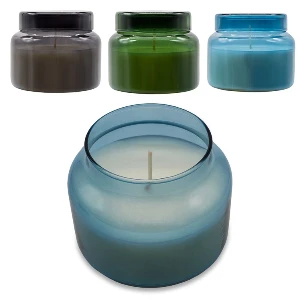 lumanari promotionale parfumate in suport de sticla colorat r17378