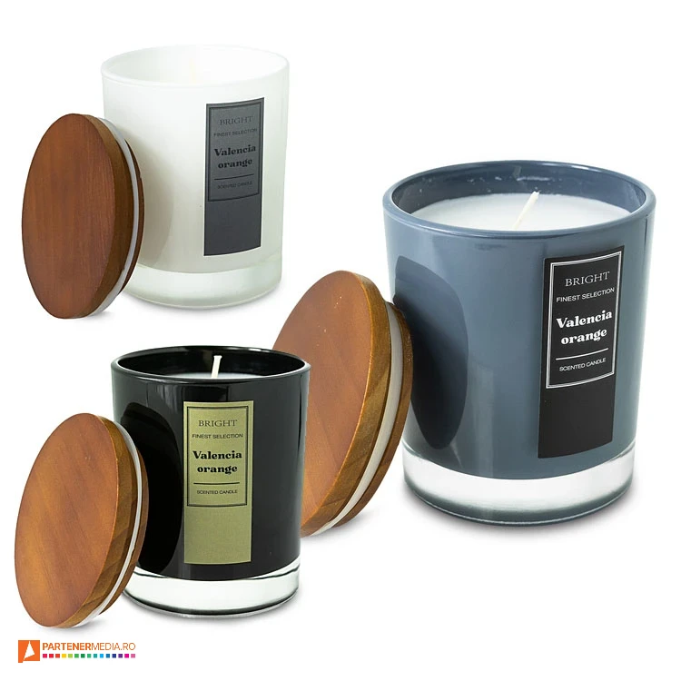 lumanari parfumate promotionale cu candela din sticla r17437 poza 1