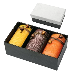 seturi de 3 lumanari promotionale in cutie de cadou r17476