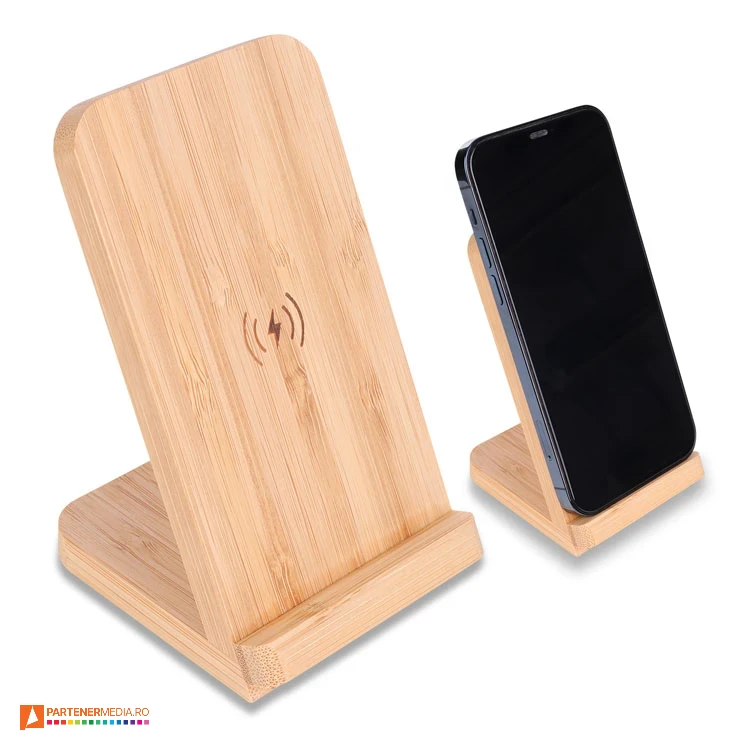 suporturi de telefon din lemn cu incarcator wireless r22112