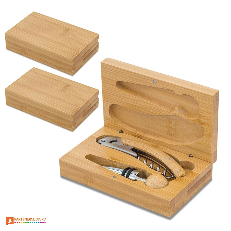 seturi de tirbuson cu dop de sticle in cutie de cadou r22524 seturi de tirbuson cu dop de sticle in cutie de cadou r22524 poza 1