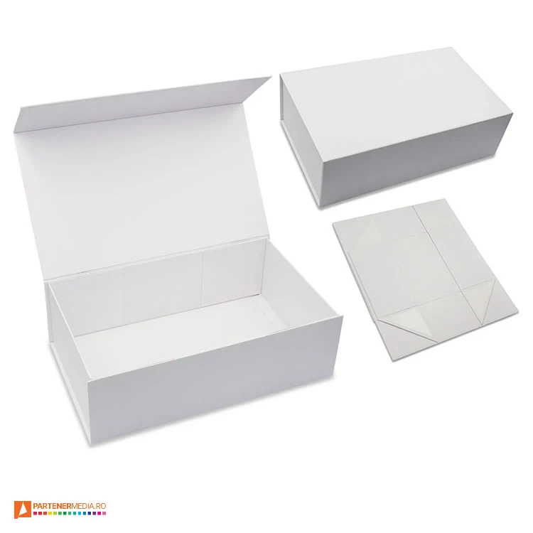 cutii albe de cadou din carton r22902 poza 1