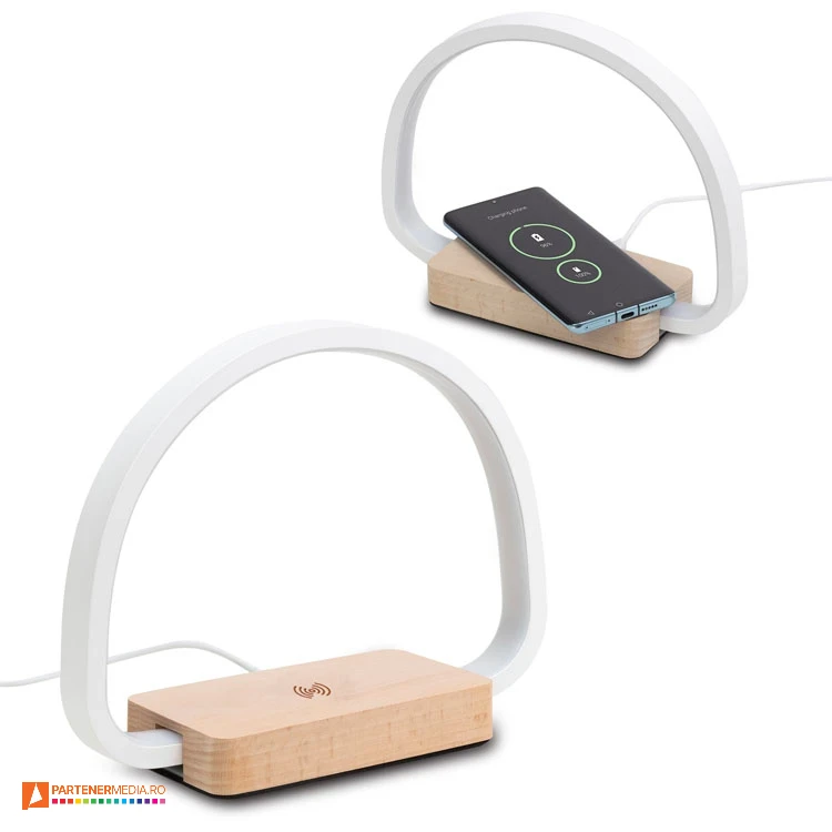 lampi de birou cu incarcator wireless de 10w r50163