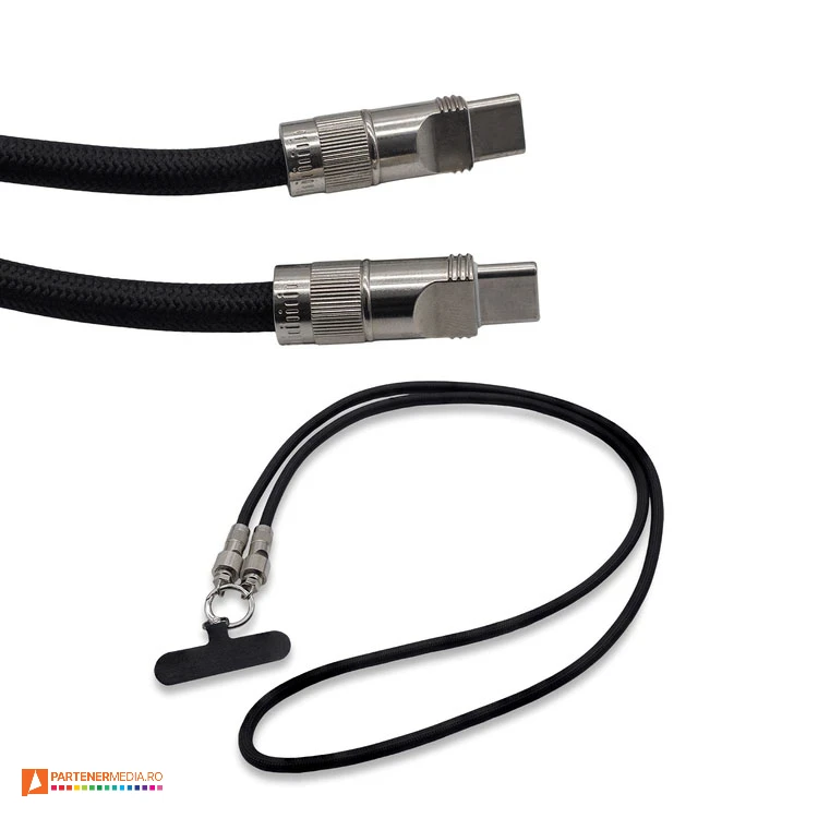 lanyard uri de telefon cu cablu usb c r50203 poza 1