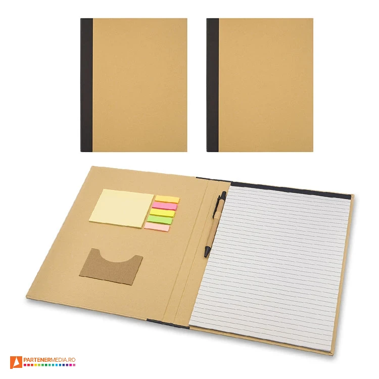 mape a4 cu blocnotes pix si etichete colorate adezive r64206 poza 1