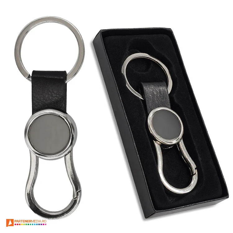 brelocuri promotionale din metal si imitatie de piele r73127