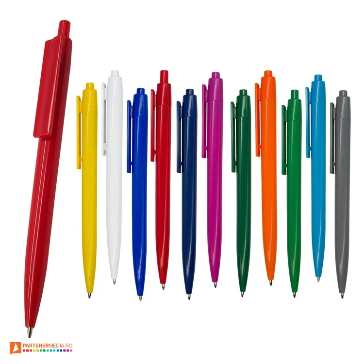 pixuri promotionale colorate din plastic cu design clasic r73401 poza 1
