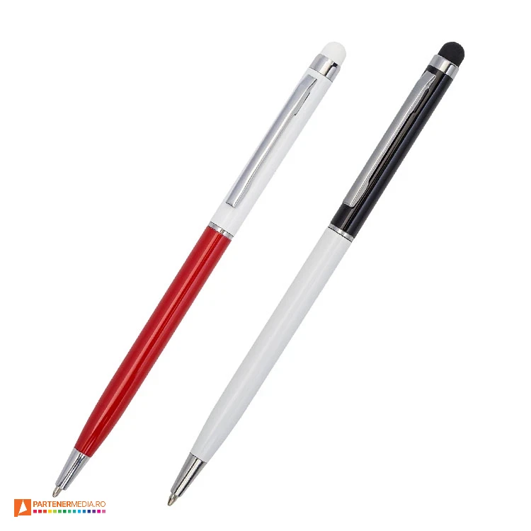 pixuri promotionale bicolore din aluminiu cu varf touch pen r73403 poza 1