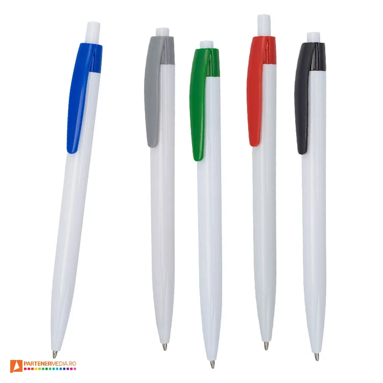 pixuri albe cu agatatoare colorata din plastic r73410 poza 1