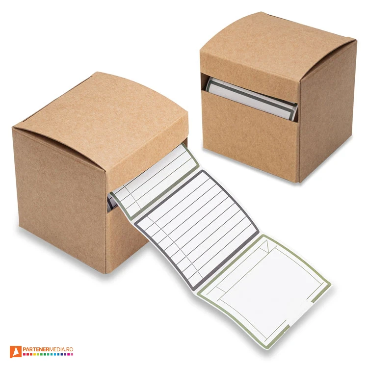 Seturi de 250 de etichete din hartie in cutie din carton de tip dispencer dispencer din carton cu etichete r73782