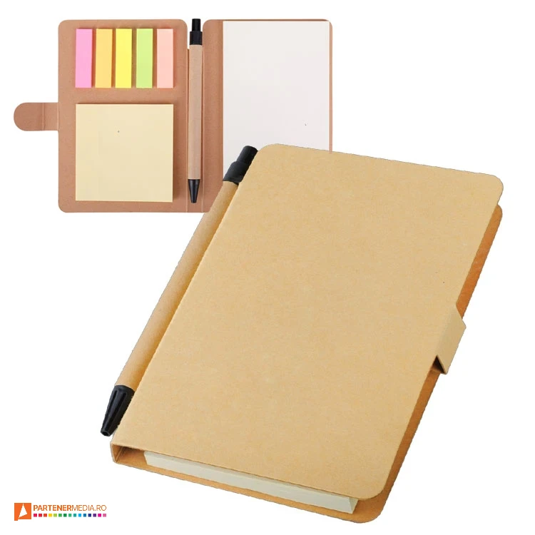 Notepad-uri A6 cu 5 seturi de etichete colorate si pix inclus notebook uri cu etichete colorate si pix inclus r73813