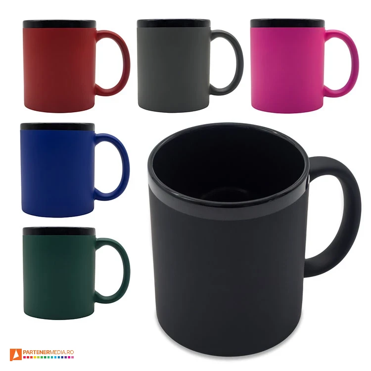 cani promotionale cu suprafata mata colorata r85324 poza 1