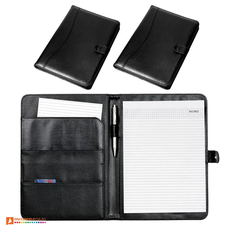 mape promotionale din imitatie de piele neagra r91707 mape promotionale din imitatie de piele neagra r91707 poza 1