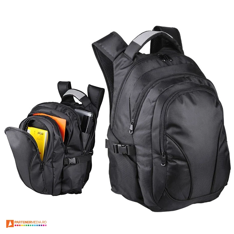 rucsacuri promotionale negre cu multiple compartimente r91839 rucsacuri promotionale negre cu multiple compartimente r91839 poza 1