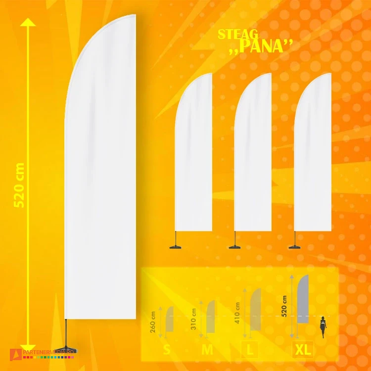 steag pana xl inaltime 520 centimetri