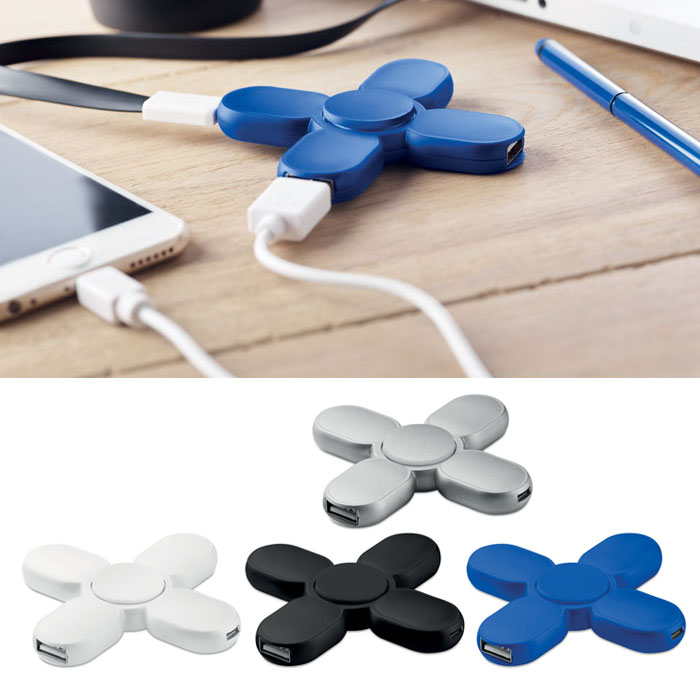 porthub USB cu functie de fidger spinner MO9318 poza 1