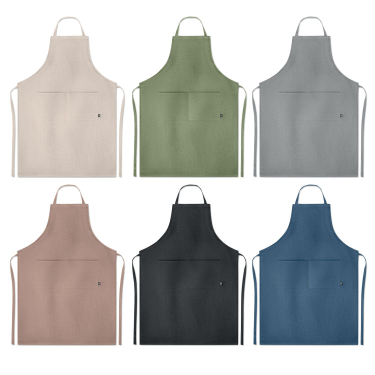 sorturi promotionale de bucatarie din canepa cu buzunar frontal MO6164 poza 1