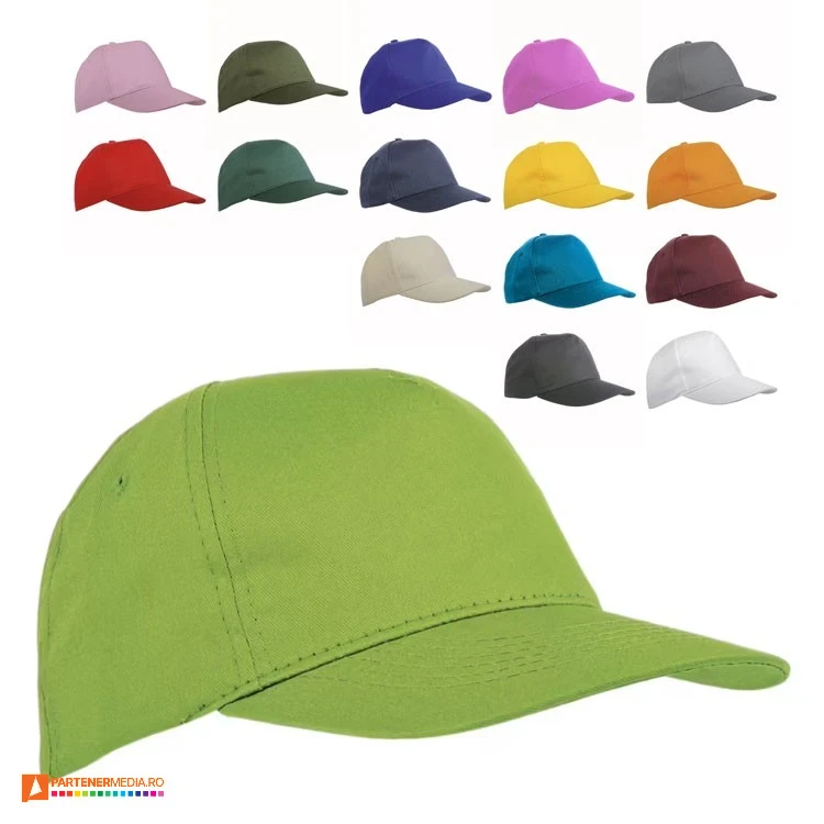 sepci unisex de adulti din bumbac cu 5 panele 00615 poza 1