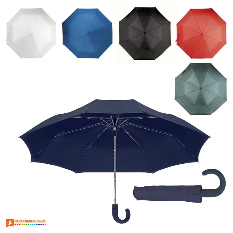 umbrele pliabile automante cu husa si maner curb cauciucat 06501 poza 1