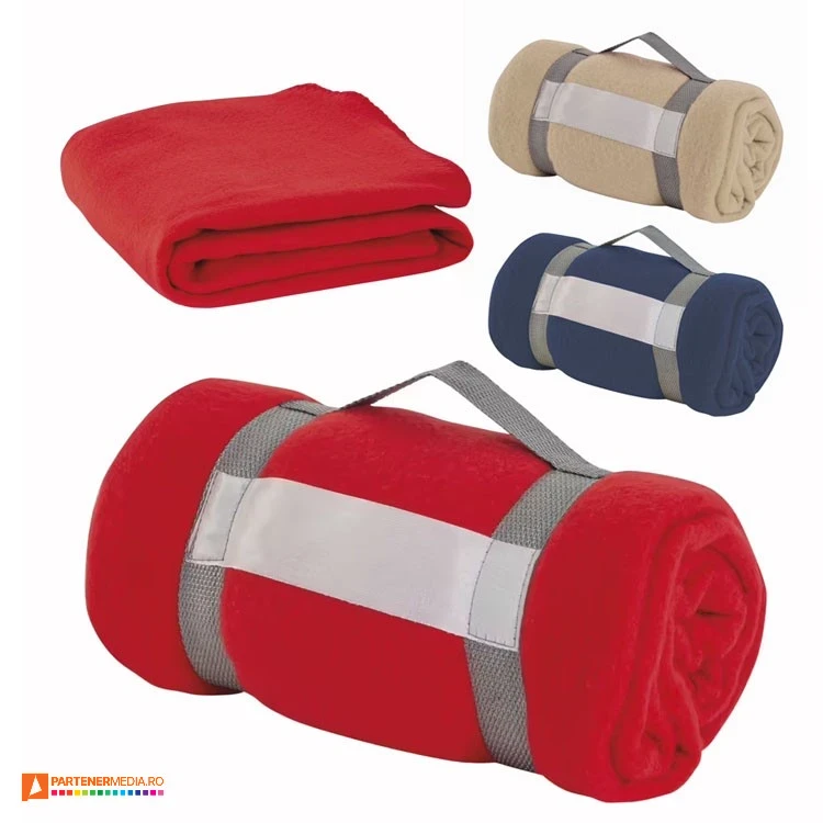 paturi fleece promotionale cu maner de transport 09408