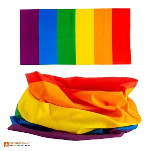 esarfe tubulare multicolore din poliester si elastan 1330618