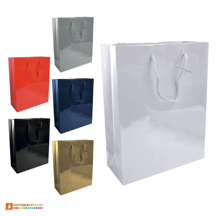 Pungi medii de cadou din carton laminat colorat de 26 x 35 x 11 cm pungi medii de cadou din hartie laminata 15125