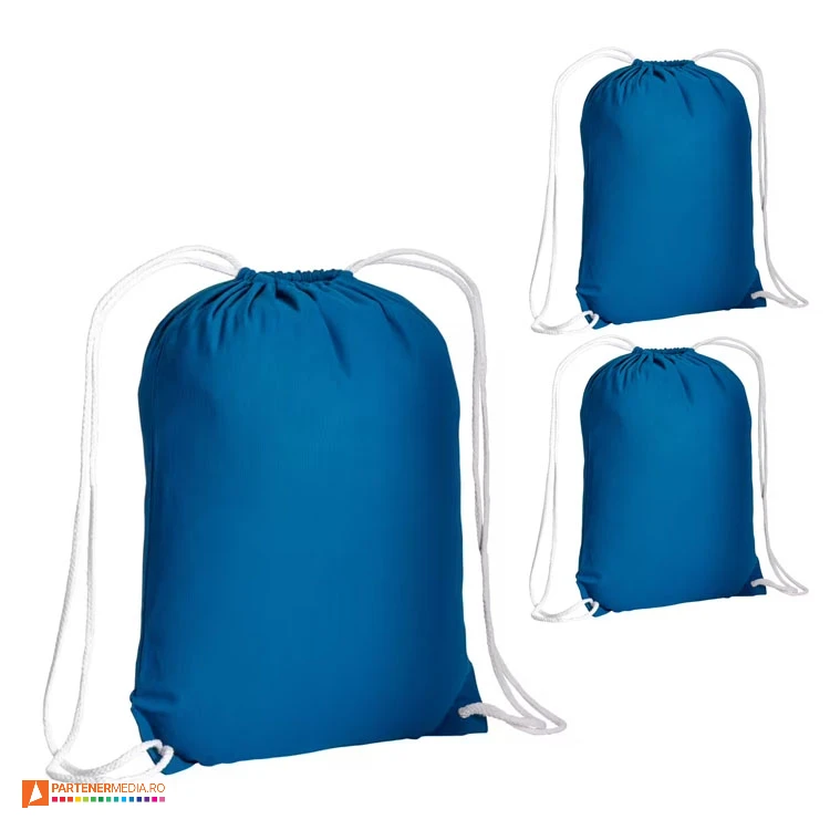 rucsacuri albastre drawstring din bumbac 16134 poza 12