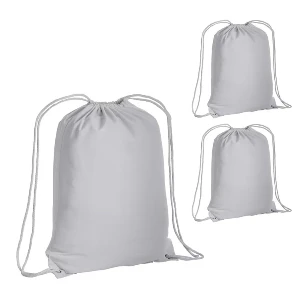 rucsacuri albe drawstring din bumbac 16134 poza 13