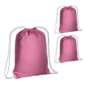 rucsacuri roz drawstring din bumbac 16134 poza 9