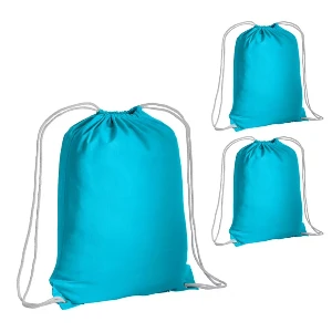 rucsacuri turquise drawstring din bumbac 16134 poza 10