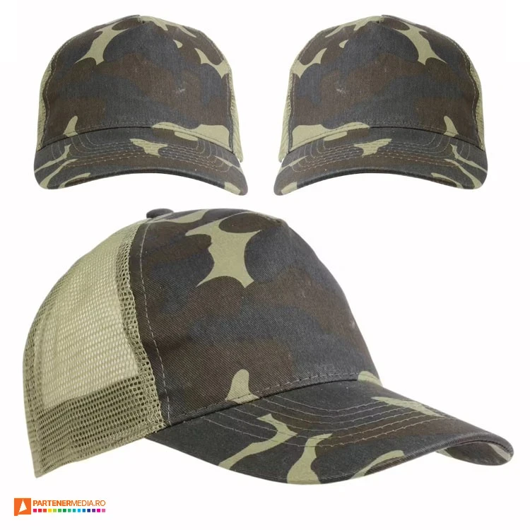 sepci unisex camuflaj cu plasa 16307 poza 1