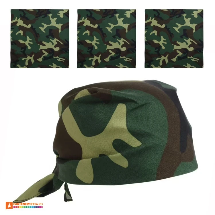 esarfe unisex cu design camuflaj 16308 poza 1