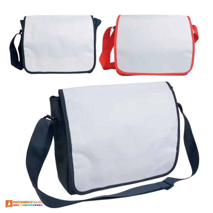 genti promotionale de umar cu clapeta alba 17138 poza 1