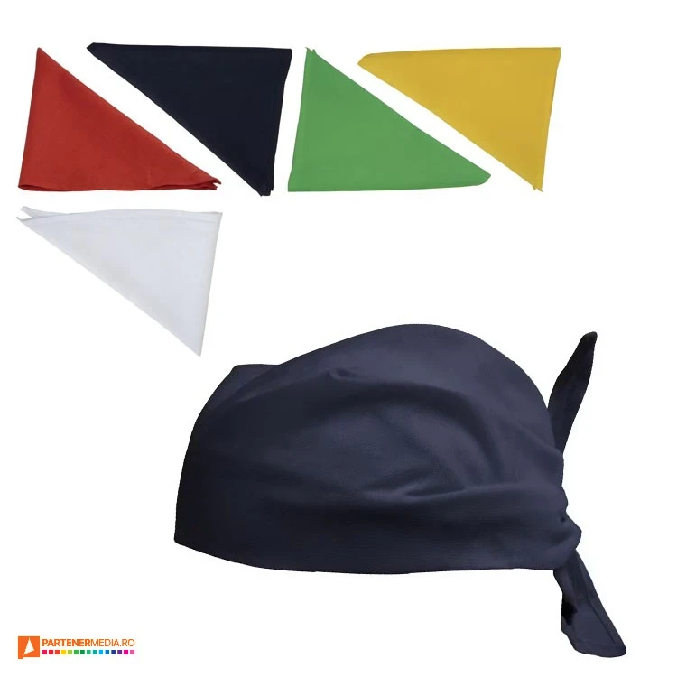 bandane promotionale triunghiulare din poliester si bumbac 17306 poza 1