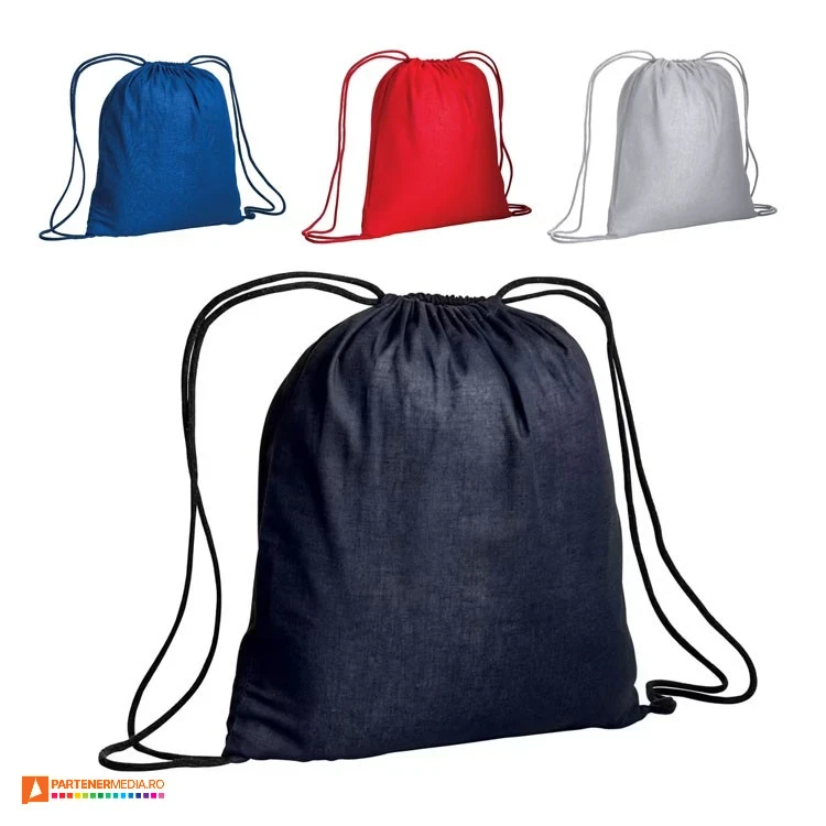 rucsacuri colorate din bumbac drawstring 18150