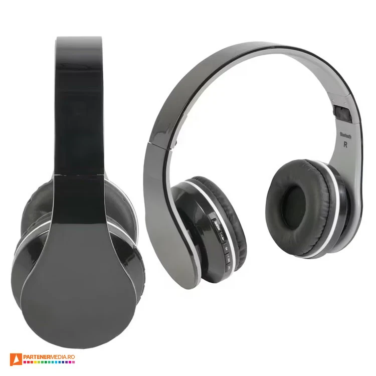 casti audio wireless cu banda de cap pliabila 1940802 poza 1
