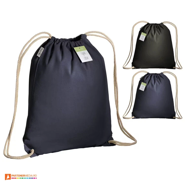 rucsacuri promotionale din bumbac organic cu snururi duble 2013422
